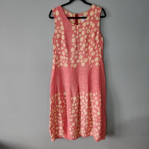 IVAN GRUNDAHL Copenhagen Linen polka dot maxi dress - EU size 42 (US 10-12) - Picture 1 of 10